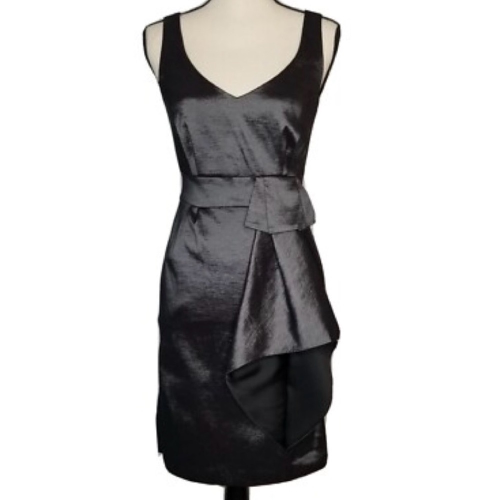 Max & Cleo Black Asymmetrical Dress